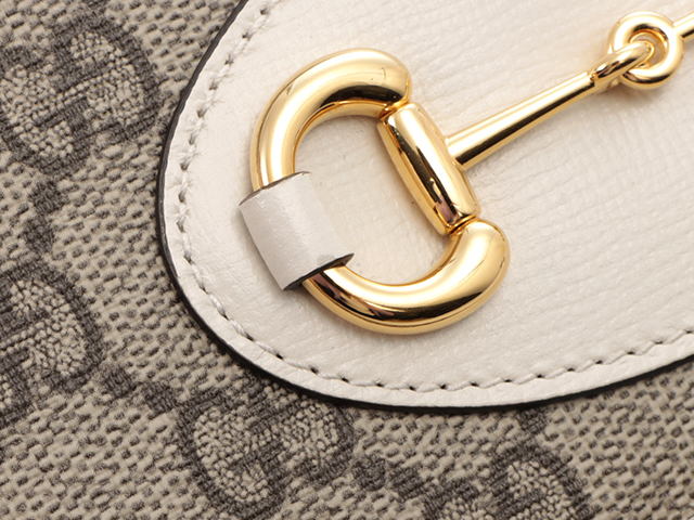 GUCCI グッチ ホースビット1955 チェーン付ロングウォレット ベージュ 