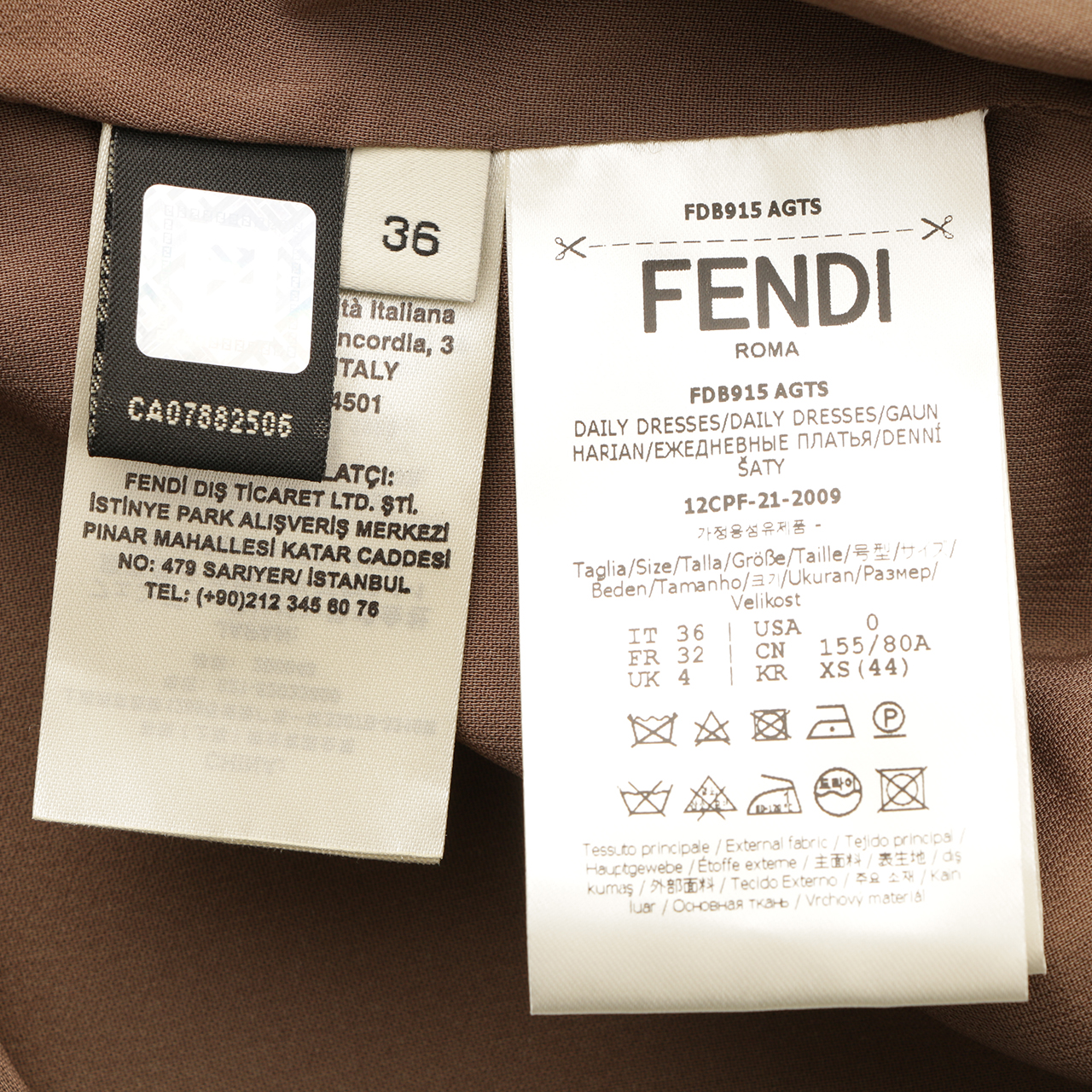 FENDI フェンディ ワンピース レディース 36 ブラウン FENDI フェンディ ワンピース レディース 36 ブラウン