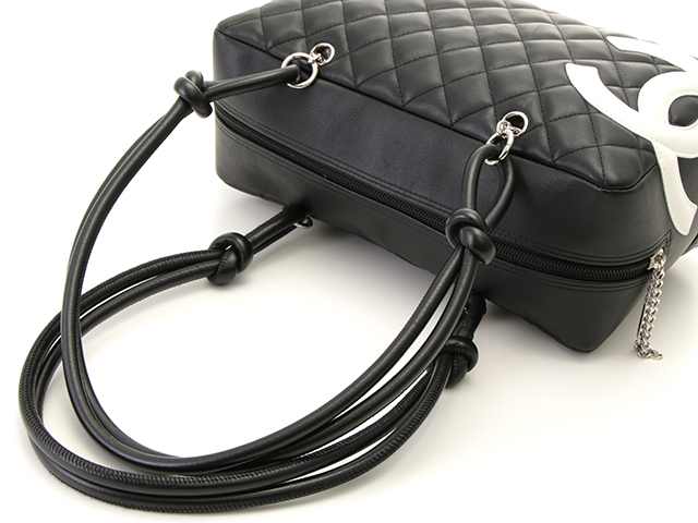 CHANEL シャネル カンボンライン ボーリングバッグ ブラック