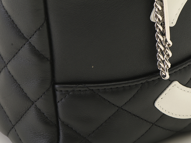 CHANEL シャネル カンボンライン ボーリングバッグ ブラック