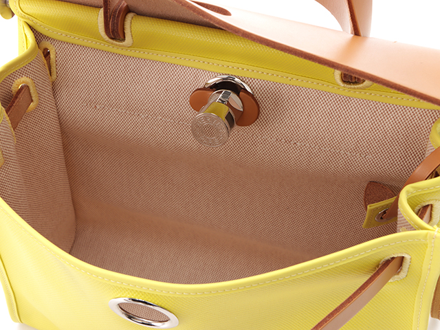 HERMES エルメス エールバッグジップPM キャンバス×レザー D刻印