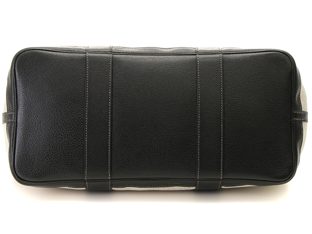 HERMES エルメス トートバッグ グレーx黒 PM 4500325Y0163 HERMES エルメス ガーデンパーティPM トートバック トワル