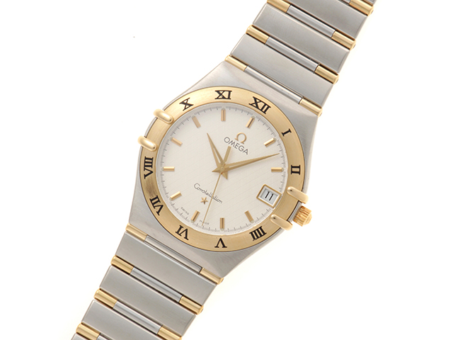 ★OMEGA　オメガ コンステレーション　YG×SS　1312.30　メンズ OMEGA オメガ 時計 コンステレーション 1312.30 シルバー文字盤 メンズ