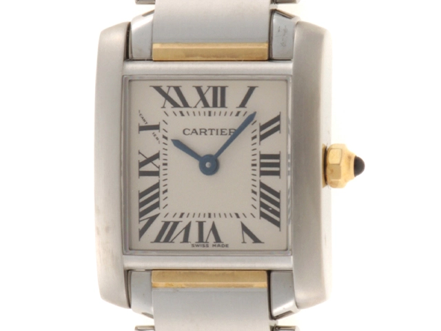 Cartier カルティエ タンクフランセーズSM W51007Q4 YG/SS レディース