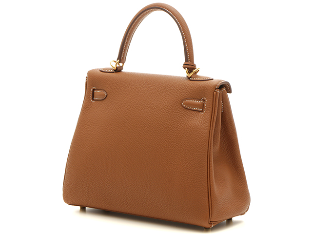 HERMES エルメス ケリー25 トゴ ゴールド GP（ゴールド金具） Z