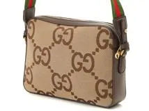 GUCCI グッチ メッセンジャーバッグ ジャンボＧＧ キャメル ＧＧ