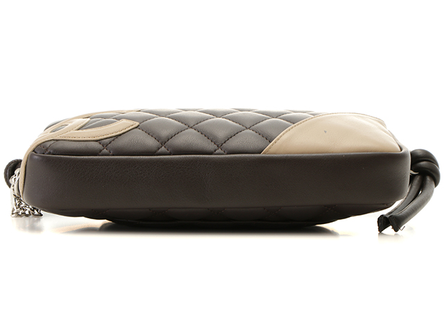 CHANEL シャネル アクセサリーポーチ A25175 カンボンライン ブラウン