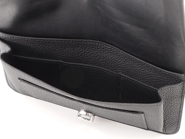 ネット限定】HERMES エルメス ドゴンGM ブラック シルバー金具