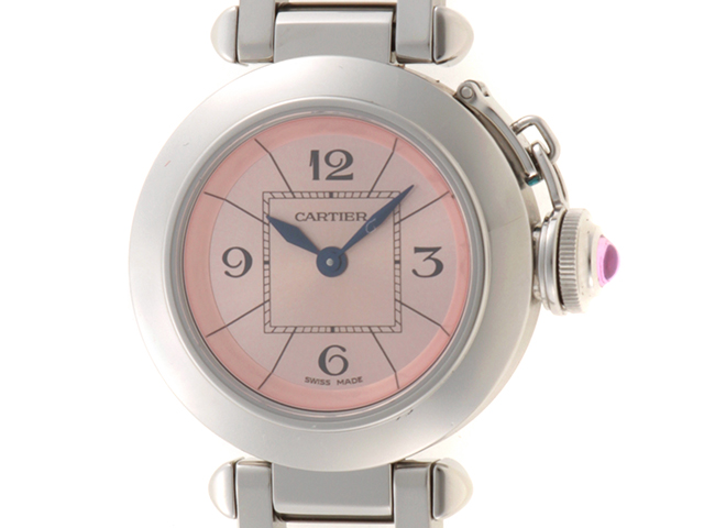 Cartier カルティエ 腕時計　ミスパシャ W3140008　ステンレススチール　クォーツ　日常生活防水　2018年正規【472】SJ