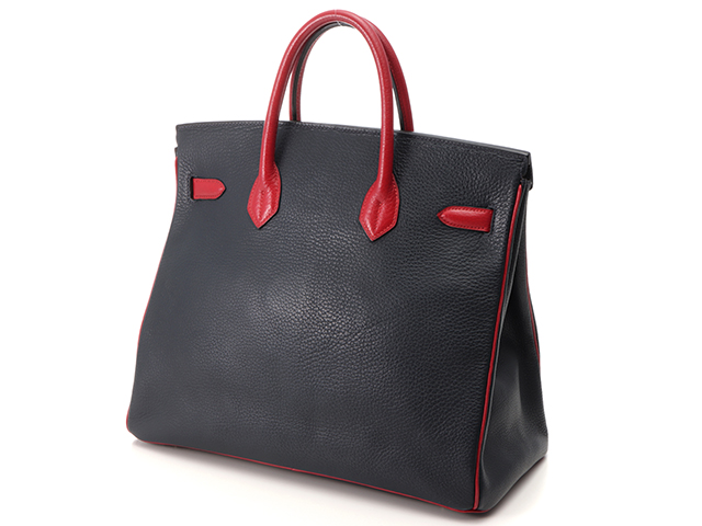 エルメス　オータクロア32 HERMES エルメス オータクロア32 ハンドバッグ インディゴブルー