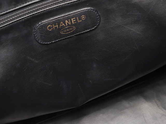 シャネル　ビコローレ　セカンドバッグ　ポーチ　レザー　黒　ヴィンテージ CHANEL】シャネル ウエストポーチ 70/28 ビコローレ ウエスト