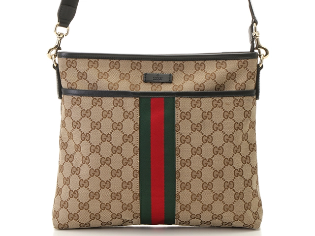 GUCCI グッチ GGキャンバス ワンショルダーバッグ キャンバス/レザー