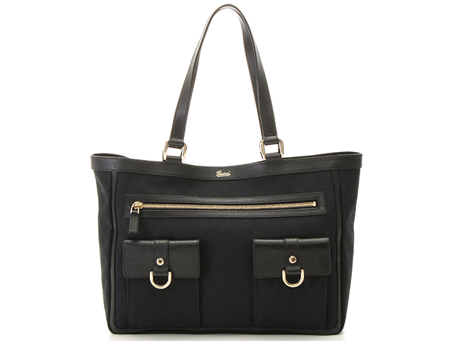 GUCCI グッチ GGトートバッグ 146247 キャンバス レザー
