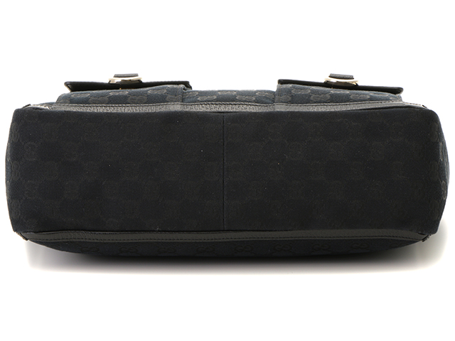 おまつ　GUCCI ブラック トートバッグ キャン GUCCI グッチ GGトートバッグ 146247 キャンバス レザー