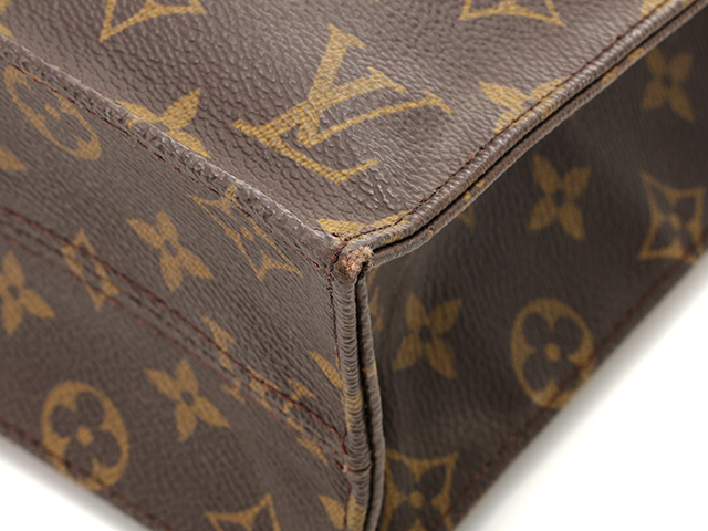 Used Louis Vuitton Sack Plastic Tote Handbag M51140 Brown Kagoshima