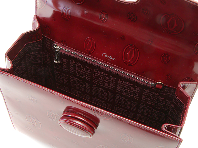 Cartier カルティエ ハッピーバースデー ハンドバッグ パテント Cartier カルティエ ハッピーバースデー ハンドバッグ パテント