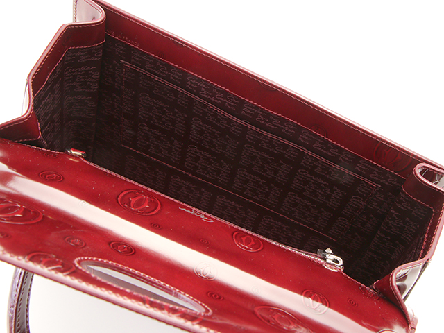 Cartier カルティエ ハッピーバースデー ハンドバッグ パテント Cartier カルティエ ハッピーバースデー ハンドバッグ パテント