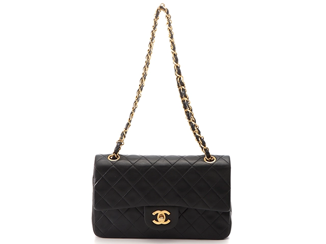 CHANEL シャネル マトラッセWフラップWチェーンショルダー ブラック/GP ラムスキン【430】2148103476822  の購入なら「質」の大黒屋（公式）