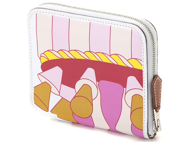 エルメス アザップ シルクイン コンパクト ナタ ヴォーエプソン B刻印 箱付 エルメス シルクインコンパクト ナタ エルメス アザップ シルクイン