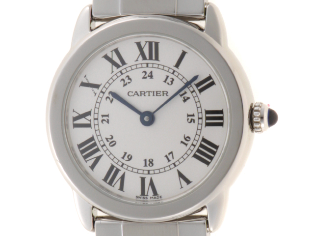 外装仕上済み】Cartier カルティエ 時計 ロンドソロSM W6701004 シルバー ステンレススチール クオーツ レディース  （2148103477966）【200】 の購入なら「質」の大黒屋（公式）