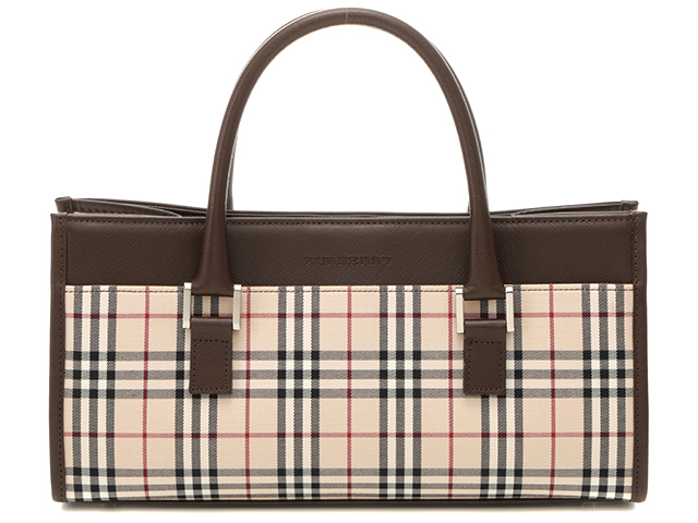 BURBERRY バーバリー ノバチェック ハンドバッグ キャンバス