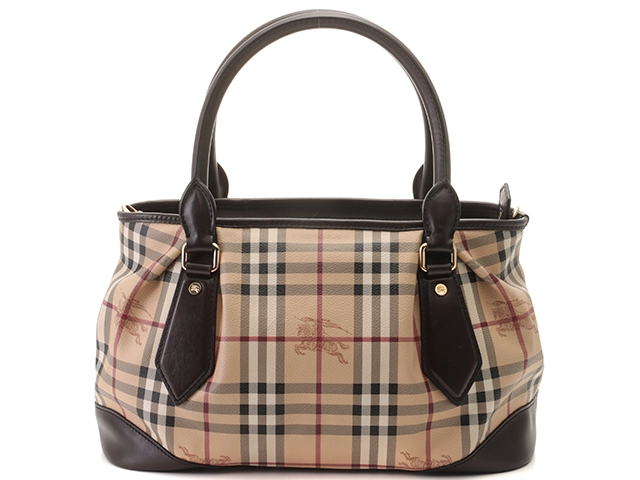 BURBERRY バーバリー チェック 2WAYトートバッグ PVC カーフ 【432】 の購入なら「質」の大黒屋（公式）