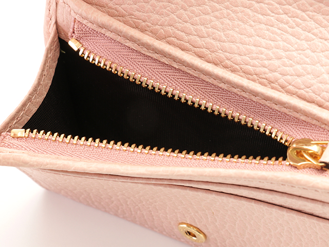 GUCCI財布 GUCCI グッチ GGマーモント 二つ折財布 456126 カーフ ピンク