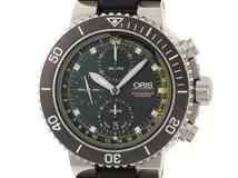 ORIS オリス アクイス デプスゲージ クロノグラフ 01 774 7708 4154 SET メンズ ラバーストラップ 500ｍ防水 自動巻き  （2148103480508）【200】 の購入なら「質」の大黒屋（公式）