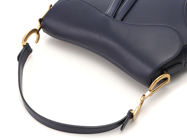 【ヴィンテージ】Rank:B☆Dior ブルー サドルバッグ S5641CCEH ヴィンテージ】Rank:B☆Dior ブルー サドルバッグ S5641CCEH