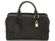 LOEWE ロエベ アマソナ28 ハンドバッグ レザー ブラック 352.79.A03