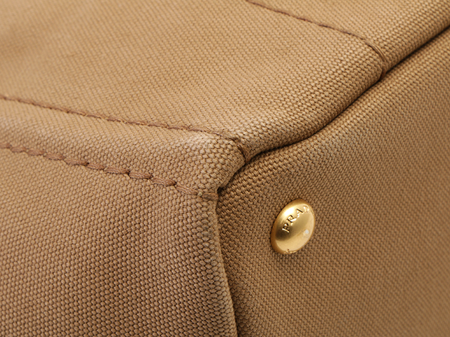 PRADA プラダ カナパ ミニ B2439G キャンバス ブラウン【430