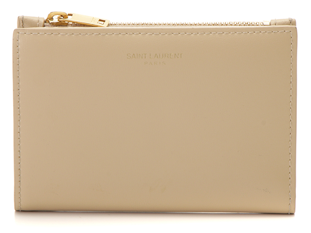 SAINT LAURENT / サンローラン　二つ折り財布　ベージュ 2148103488733_01.jpg