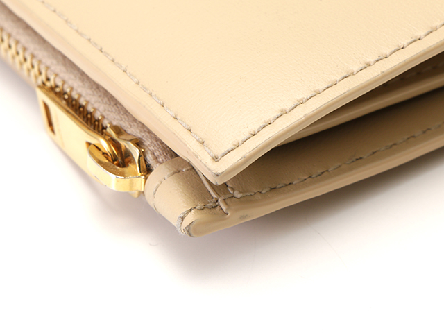 SAINT LAURENT サンローラン 二つ折り財布 580058 ベージュ 箱有り