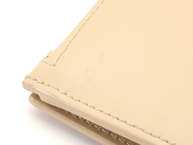 SAINT LAURENT サンローラン 二つ折り財布 580058 ベージュ 箱有り