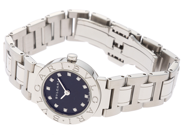 BVLGARI ブルガリ・ブルガリ BB23SS ステンレス ブラック文字盤