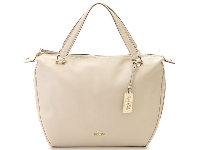 COACH コーチ 2WAYバッグ レザー 32405 アイボリー レザー【430