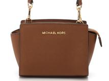 MICHAEL KORS　マイケルコース　ショルダーバッグ　ブラウン　レザー　【433】