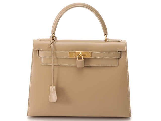 美品！HERMES バングル ケリー カデナ ゴールド ベージュ茶系