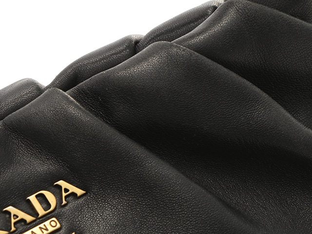 PRADA プラダ ワンショルダーバッグ レザー ブラック【460 PRADA プラダ ワンショルダーバッグ レザー ブラック【460