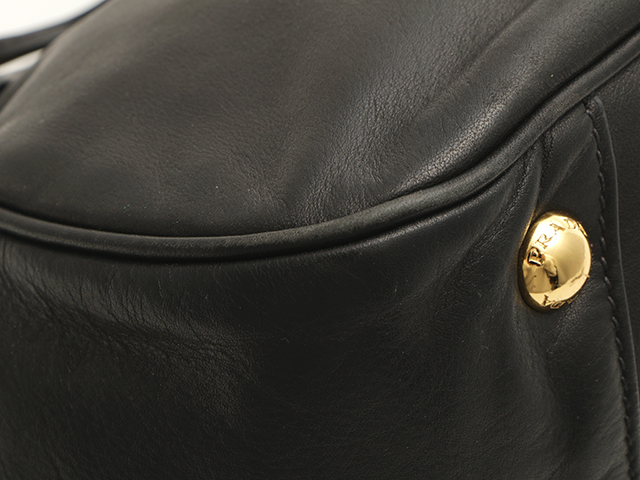 PRADA プラダ リボン 2way ショルダー レザー ブラック【460 PRADA プラダ リボン 2way ショルダー レザー ブラック【460