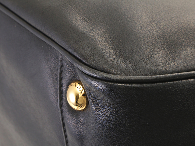 PRADA プラダ リボン 2way ショルダー レザー ブラック【460 PRADA プラダ リボン 2way ショルダー レザー ブラック【460
