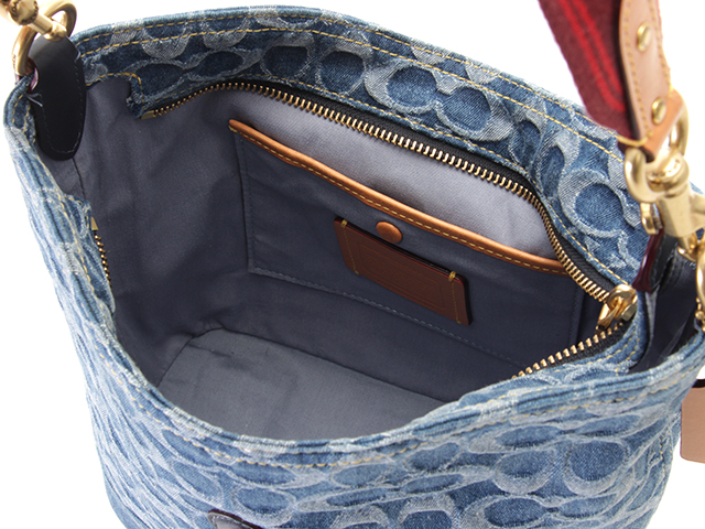 COACH コーチ シグネチャーデニム ニムタリ バケット バッグ