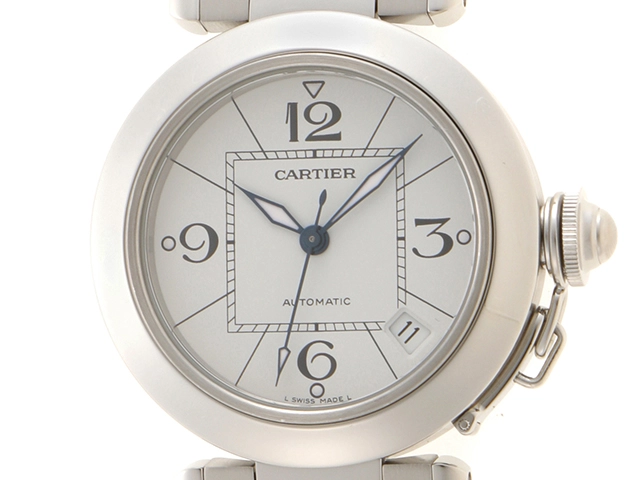 Cartier カルティエ パシャC W31074M7 時計 自動巻き ホワイト文字盤 SS ステンレス【472】HU の購入なら「質」の大黒屋（公式）