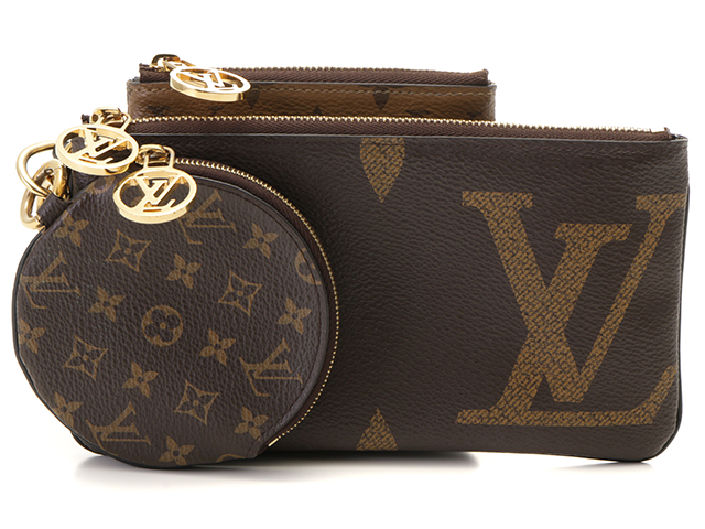 Louis Vuitton　ルイ・ヴィトン　ポシェット・トリオ　M68756　モノグラム・ジャイアント・リバース【472】2148103498978　C