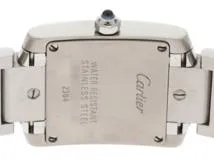 Cartier　カルティエ　時計　タンクフランセーズ SM　W51008Q3 　クオーツ　ステンレス　白文字盤　女性用　【434】