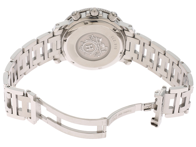 ✨HERMES✨エルメス✨クリッパー✨ダイバー✨クロノグラフ✨シルバー✨腕時計✨ HERMES 美品 エルメス クリッパーダイバー クロノグラフ