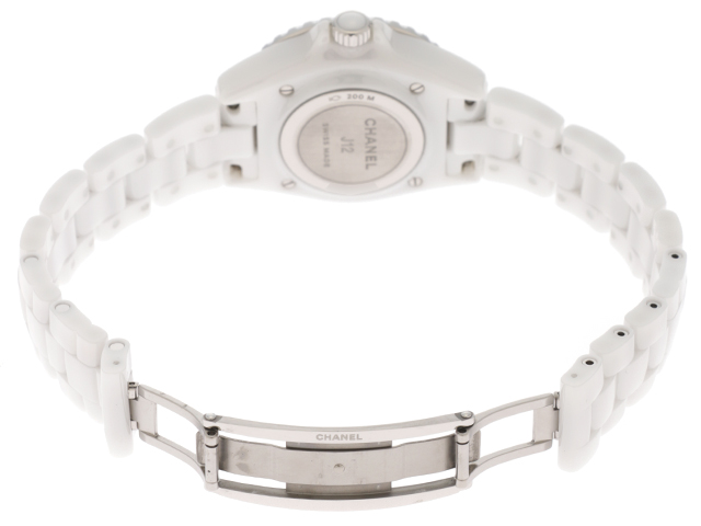 2021年 CHANEL シャネル J12 H5698 ホワイト セラミック レディース クォーツ （2148103501760）【200】