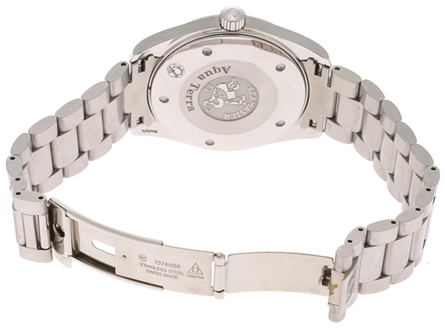 オメガ OMEGA シーマスター アクアテラ 2517 50 メンズ 腕時計 デイト ブラック 文字盤 クォーツ ウォッチ Seamaster Aqua Terra VLP 90174524