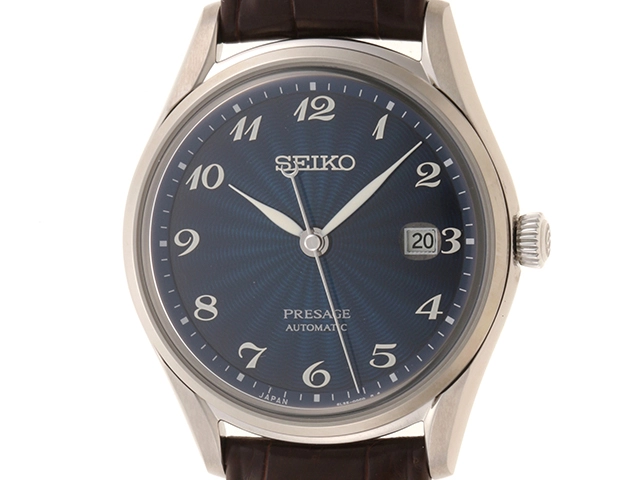 セイコー SEIKO プレサージュ SARA021 ブルー ステンレススチール 自動巻き メンズ 腕時計