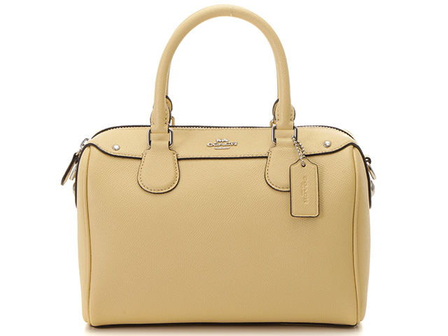 【美品】COACH ハンドバッグ ミニボストン イエロー 2way F36677 美品】COACH ハンドバッグ ミニボストン イエロー 2way F36677